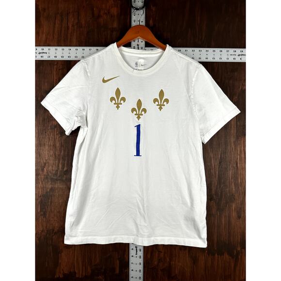 Nike Zion Williams NBA New Orleans Pelicans Jersey Shirt Sticker White Men Large - Picture 1 of 9